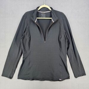 Patagonia Capilene Thermal Weight Baselayer Womens 2XL Black 1/4 Zip 43662